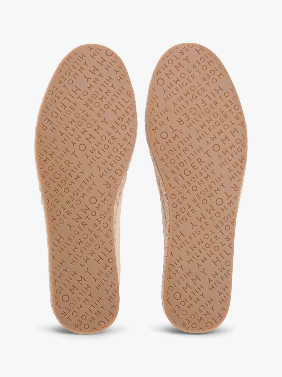 Flag Embroidery Canvas Espadrilles — Beige