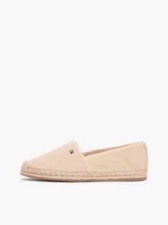 Flag Embroidery Canvas Espadrilles — Beige 7