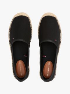 Flag Embroidery Canvas Espadrilles — Black 3