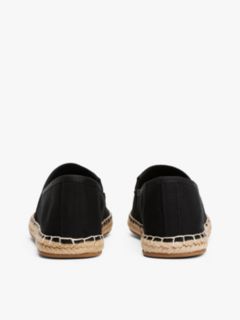 Flag Embroidery Canvas Espadrilles — Black 4