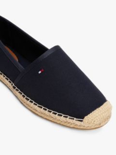 Flag Embroidery Canvas Espadrilles — Blue 6