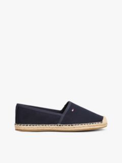 Flag Embroidery Canvas Espadrilles — Blue 1