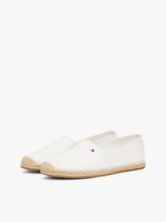 Flag Embroidery Canvas Espadrilles — White 2