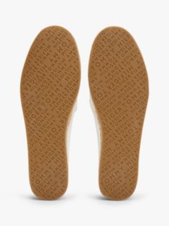Flag Embroidery Canvas Espadrilles — White 5