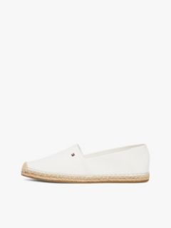 Flag Embroidery Canvas Espadrilles — White 7