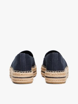 multi denim platform espadrilles for women tommy hilfiger