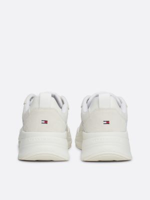 zapatillas deportivas con suela gruesa blanco de mujeres tommy hilfiger