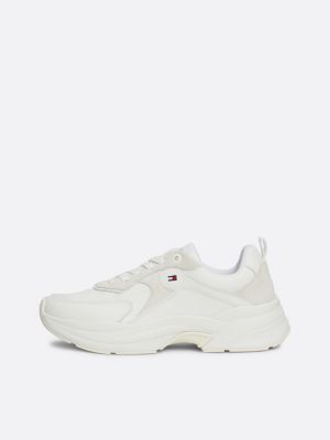 zapatillas deportivas con suela gruesa blanco de mujeres tommy hilfiger