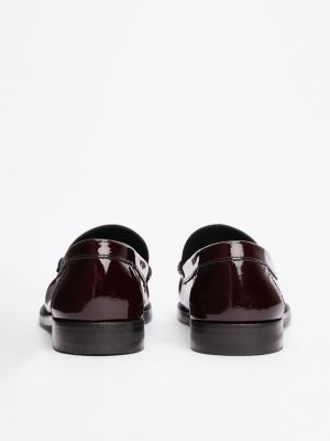 black patent leather loafers for women tommy hilfiger