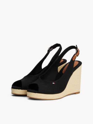 multi slingback-espadrille mit keilabsatz für damen - tommy hilfiger