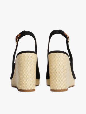 multi slingback-espadrille mit keilabsatz für damen - tommy hilfiger