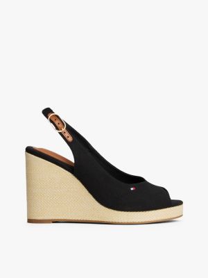 multi slingback-espadrille mit keilabsatz für damen - tommy hilfiger