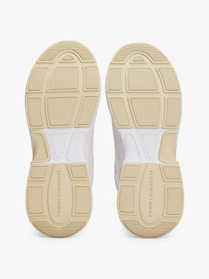 baskets chunky à monogramme th blanc pour femmes tommy hilfiger
