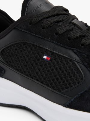 multi mixed texture runner trainers for women tommy hilfiger