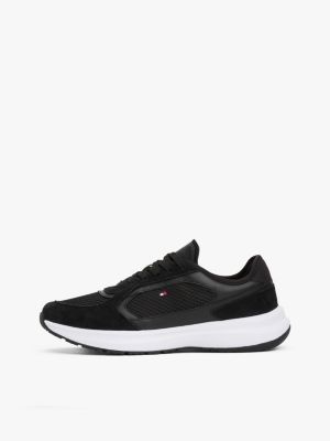 multi mixed texture runner trainers for women tommy hilfiger