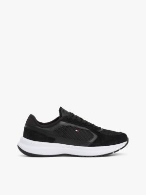 multi mixed texture runner trainers for women tommy hilfiger