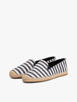 multi gestreifte espadrilles für damen - tommy hilfiger