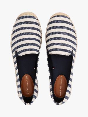 espadrillas con motivo a righe multicolore da donne tommy hilfiger