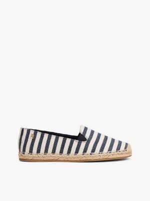 multi gestreifte espadrilles für damen - tommy hilfiger