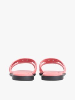 Leather TH Monogram Strap Mules — Pink 4