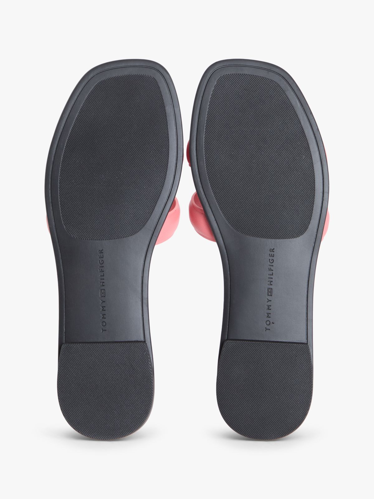 Leather TH Monogram Strap Mules — Pink