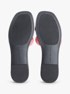 Leather TH Monogram Strap Mules — Pink 5