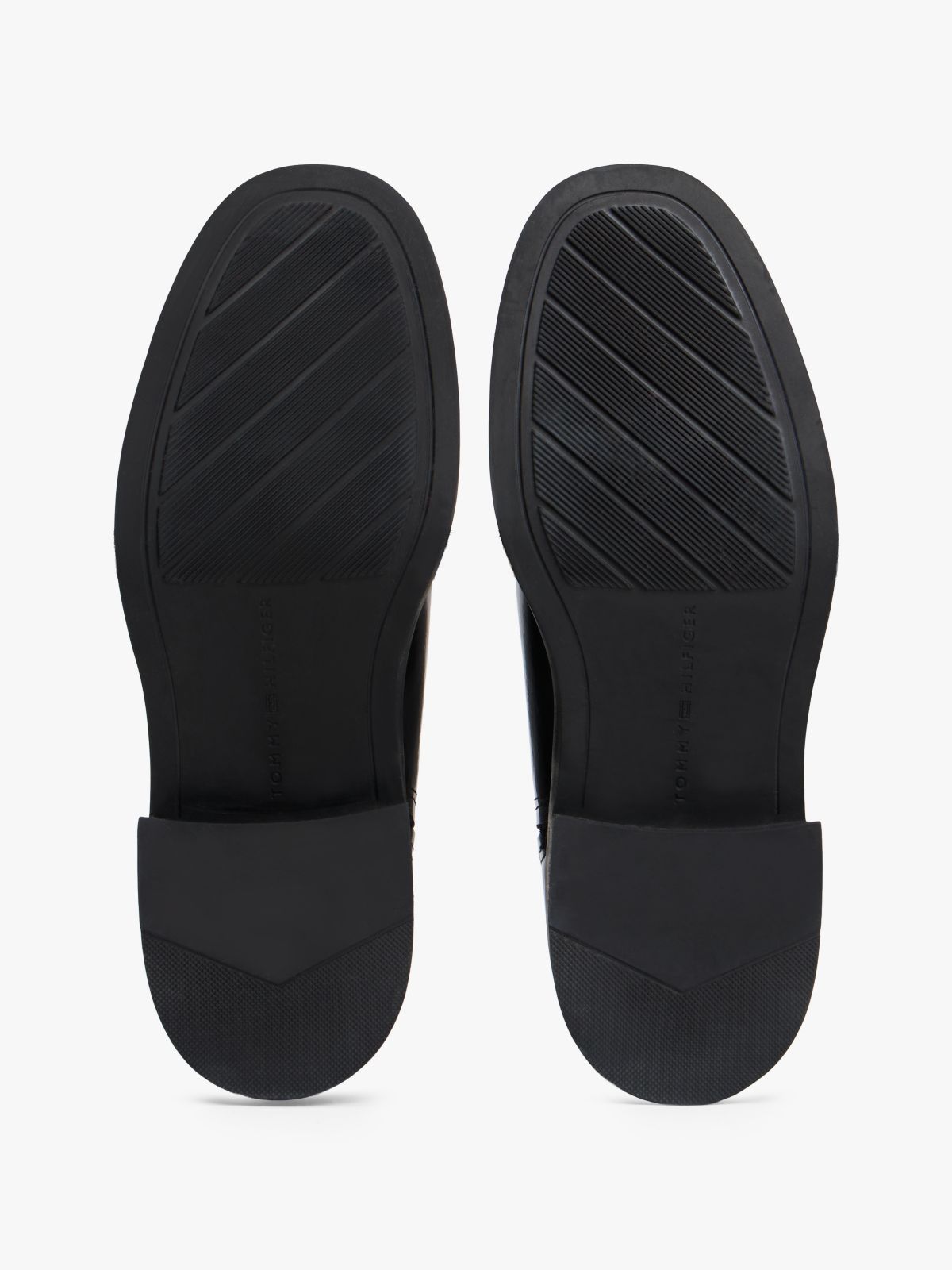 Leather Square Toe Chelsea Boots — Black