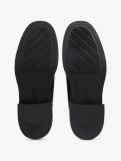 Leather Square Toe Chelsea Boots — Black 5