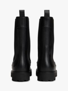 Leather Cleat Mid Chelsea Boots — Black 4