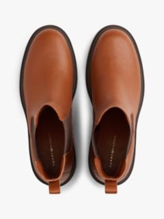 Leather Cleat Chelsea Boots — Brown 3
