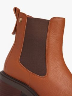 Leather Cleat Chelsea Boots — Brown 6
