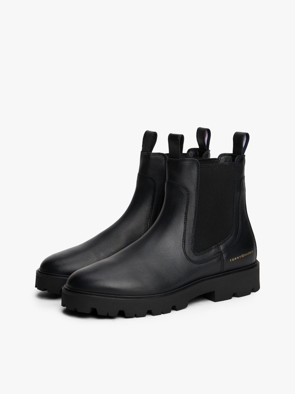 Leather Chelsea Boots — Black