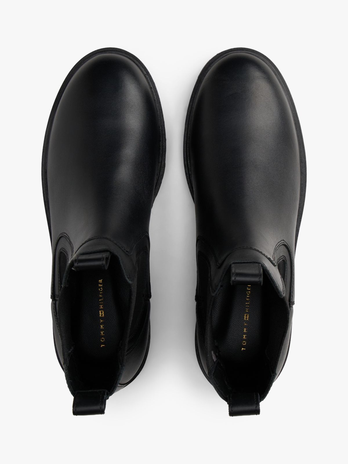 Leather Chelsea Boots — Black