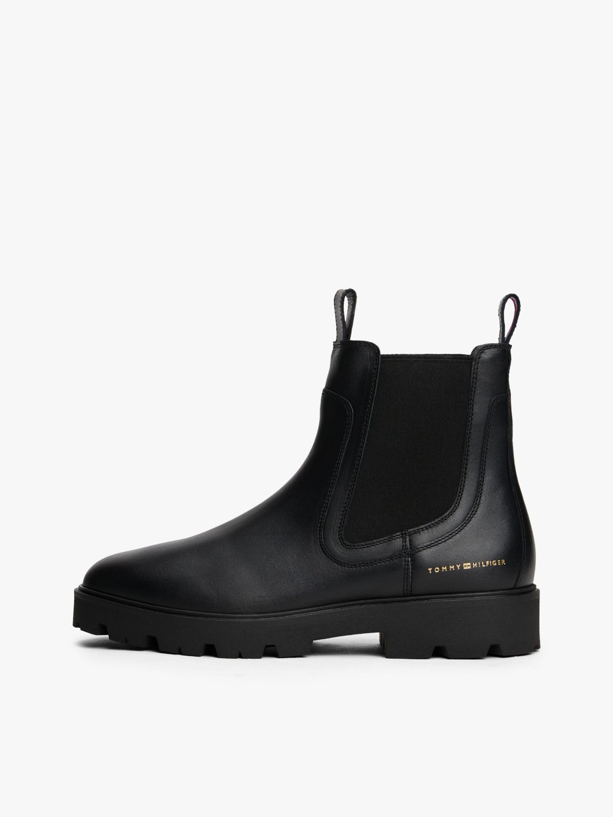 Leather Chelsea Boots — Black