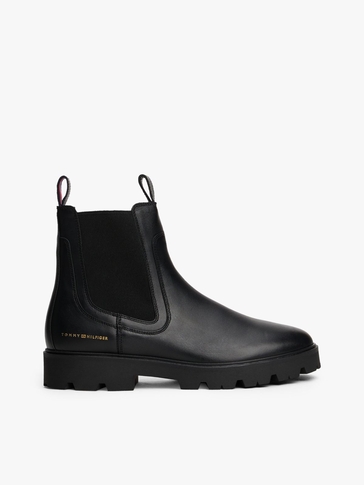 Leather Chelsea Boots — Black