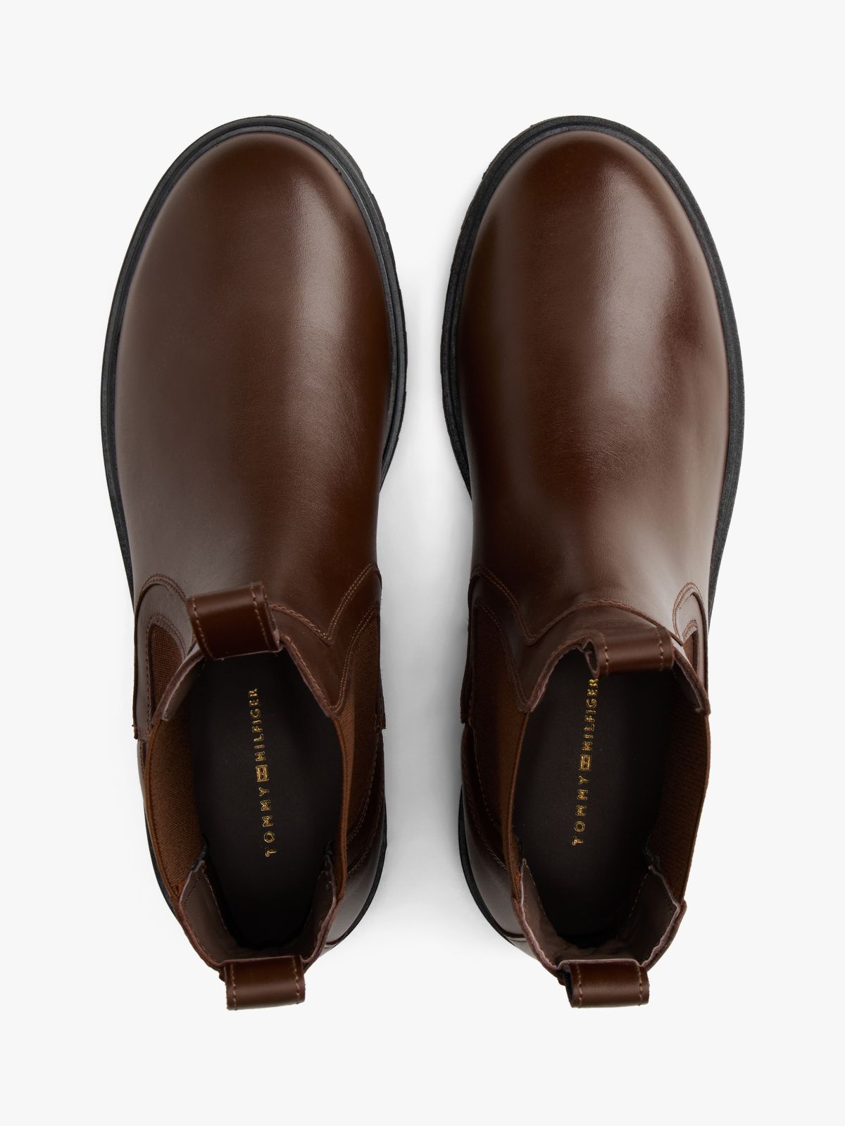 Leather Chelsea Boots — Brown