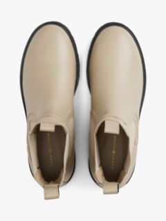 Leather Chelsea Boots — Beige 3