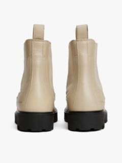 Leather Chelsea Boots — Beige 4