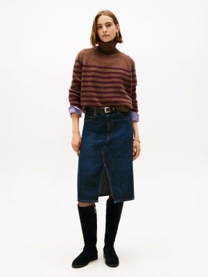 black suede knee-high boots for women tommy hilfiger
