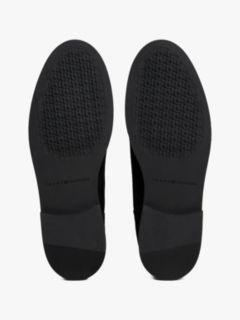 Suede Enamel Flag Chelsea Boots — Black 5