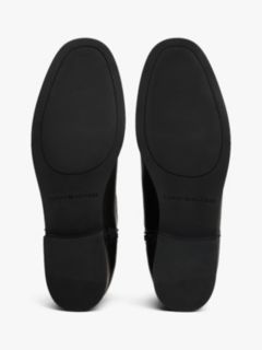 Leather Buckle Riding Boots — Black 5