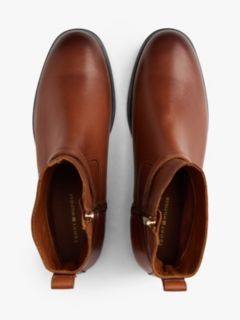 Leather Buckle Riding Boots — Brown 3
