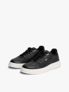 Leather Cupsole Trainers — Black 2