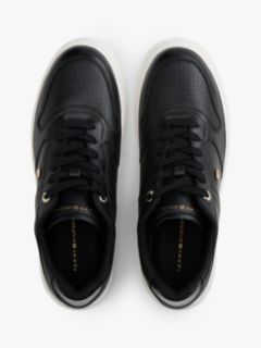 Leather Cupsole Trainers — Black 3