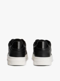 Leather Cupsole Trainers — Black 4