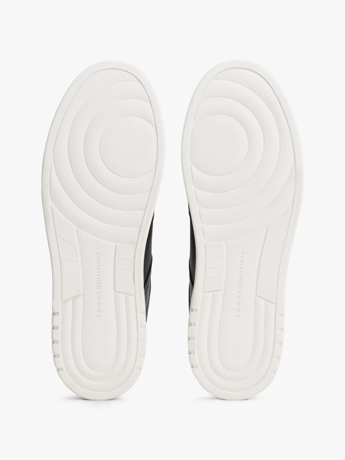 Leather Cupsole Trainers — Black