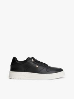 Leather Cupsole Trainers — Black 1