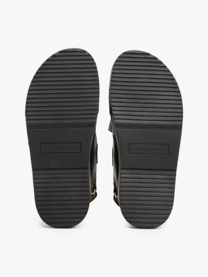 sandales en cuir à semelle crantée plusieurs couleurs pour femmes tommy hilfiger