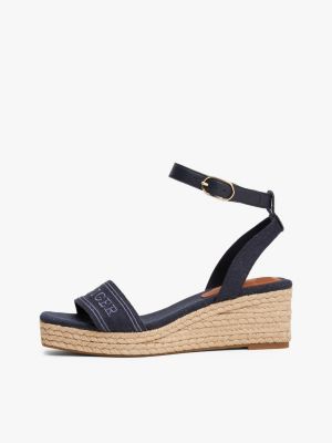 multi hilfiger monotype wedge espadrilles for women tommy hilfiger