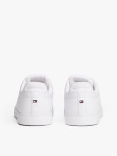 Leather Court Trainers — White 4